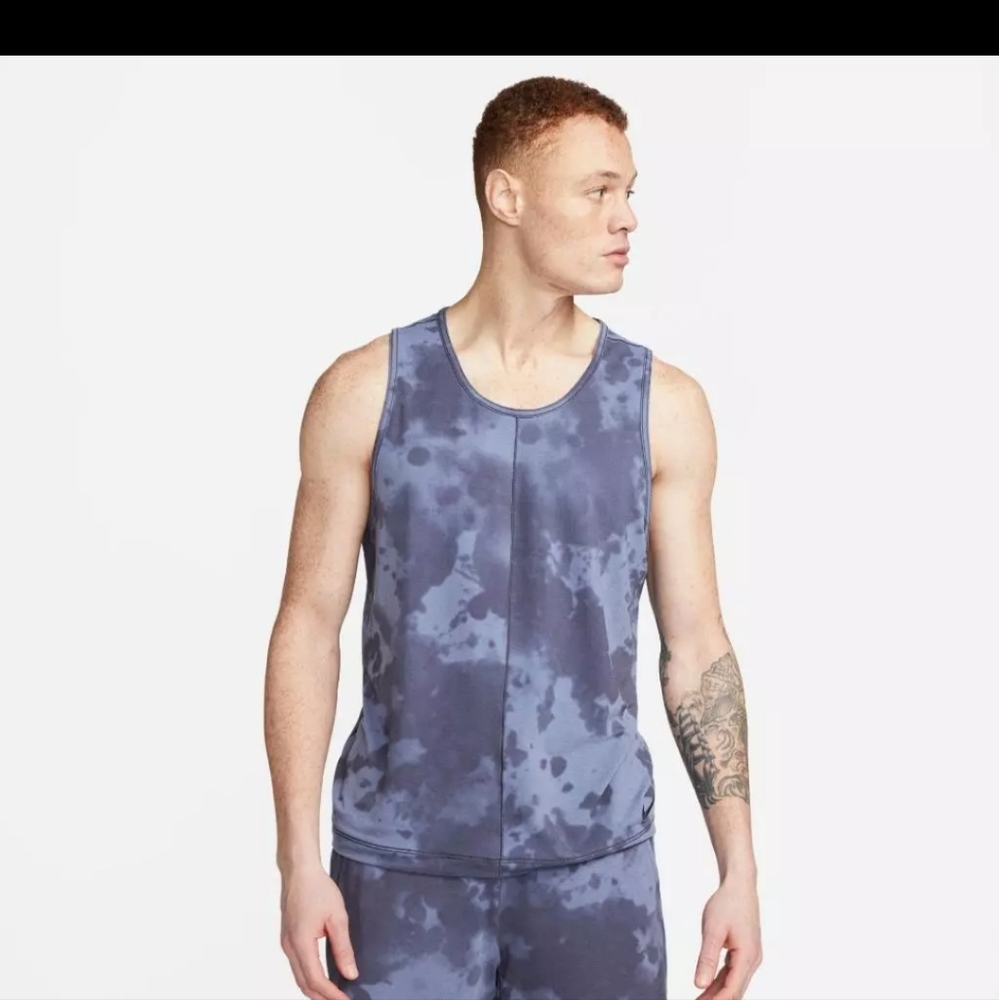 Nike Dri-FIT Men's Allover PrintSleeveless Yoga Top.